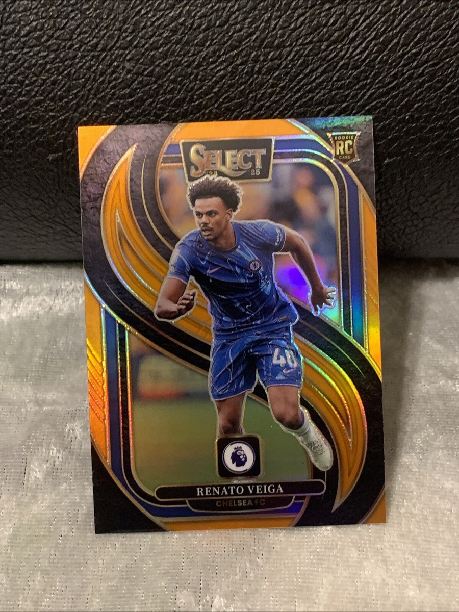 2024-25 PANINI SELECT PREMIER LEAGUE RENATO VEIGA #185 RC ORANGE