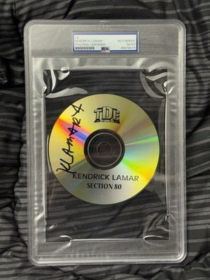 Kendrick Lamar Signed Autographed Section 80 Cd Psa/Dna Slabbed