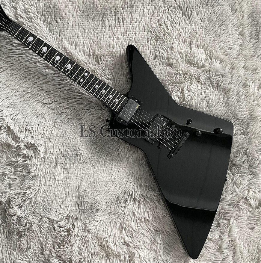 EET FUK James Hetfield Explor Electric Guitar Rounded Fret Black