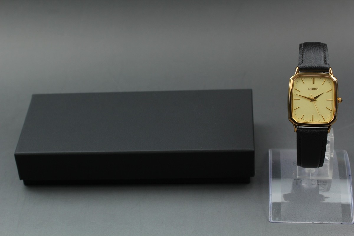 2009 N MINT Seiko Dolce 8J41-0AK0 SACM154 Gold Tank HAQ Quartz