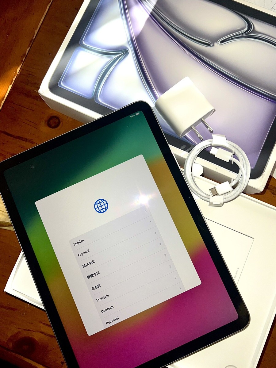 New Apple iPad Air M2 6th Gen (2024) 256GB, Wi-Fi, 11 inch- Space