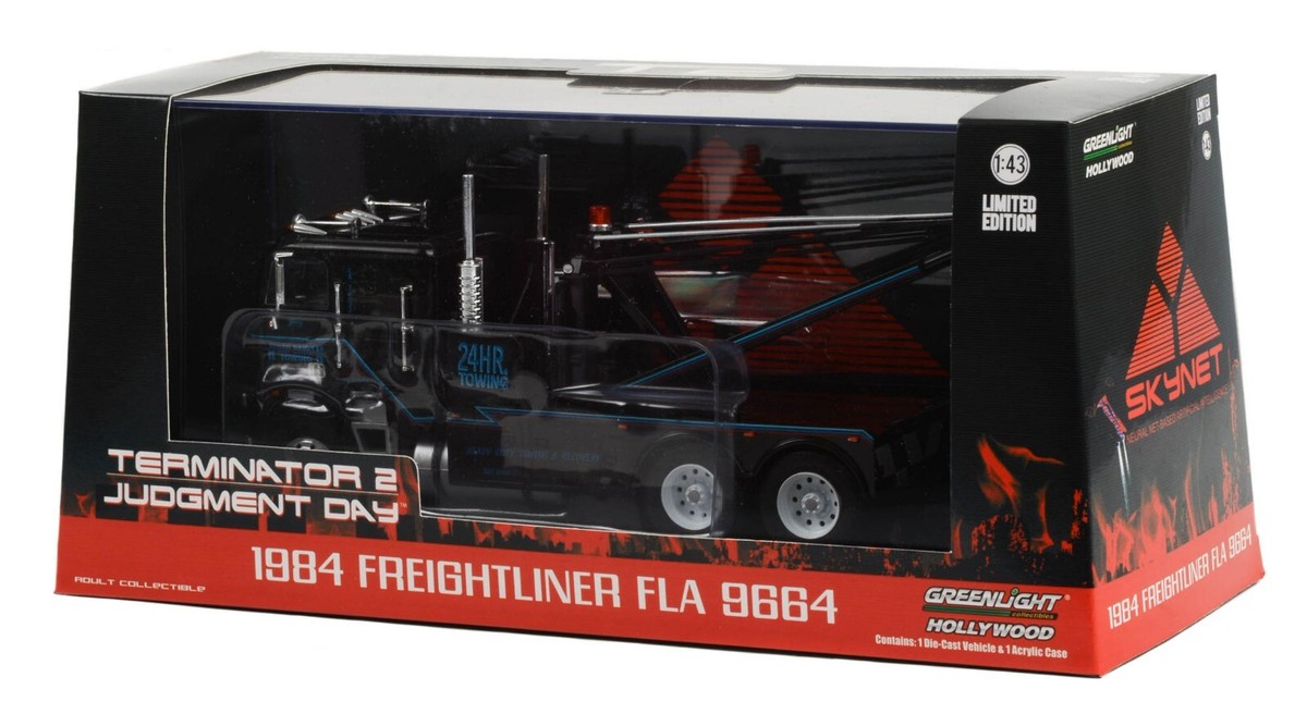1:43 GreenLight *TERMINATOR 2* 1984 Freightliner FLA 9664 BIG RIG