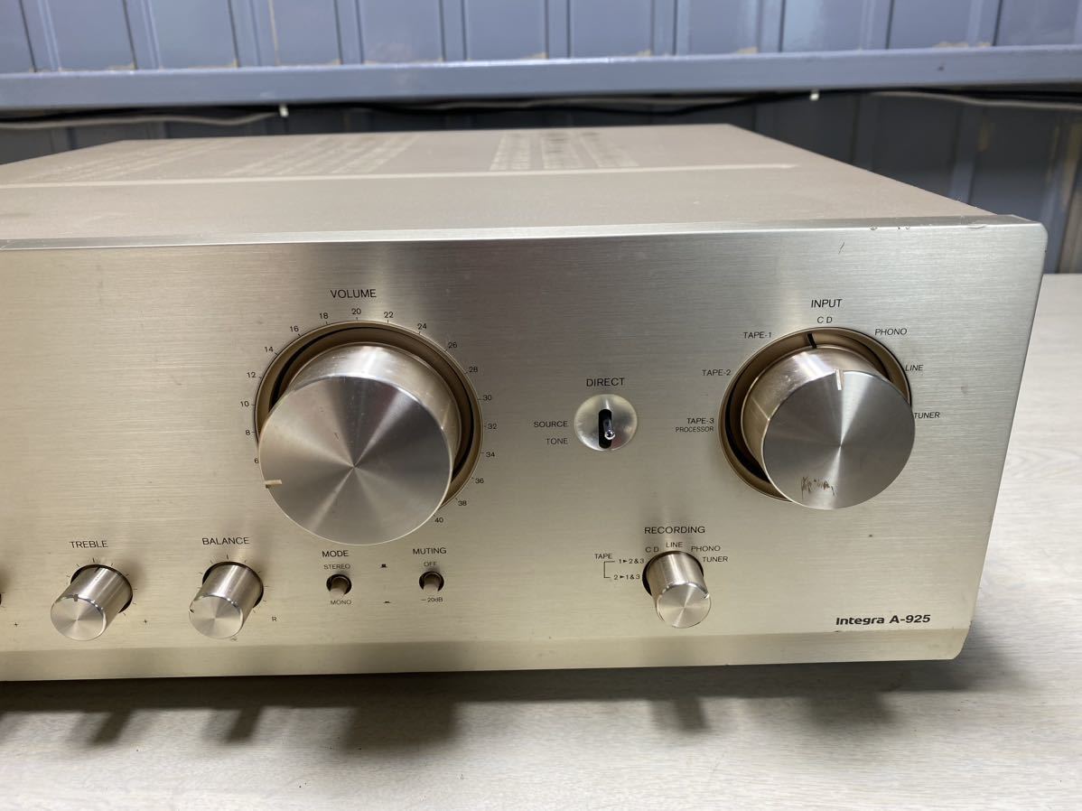 ONKYO INTEGRA A-925 Premain Amplifier Silver 1998 release main