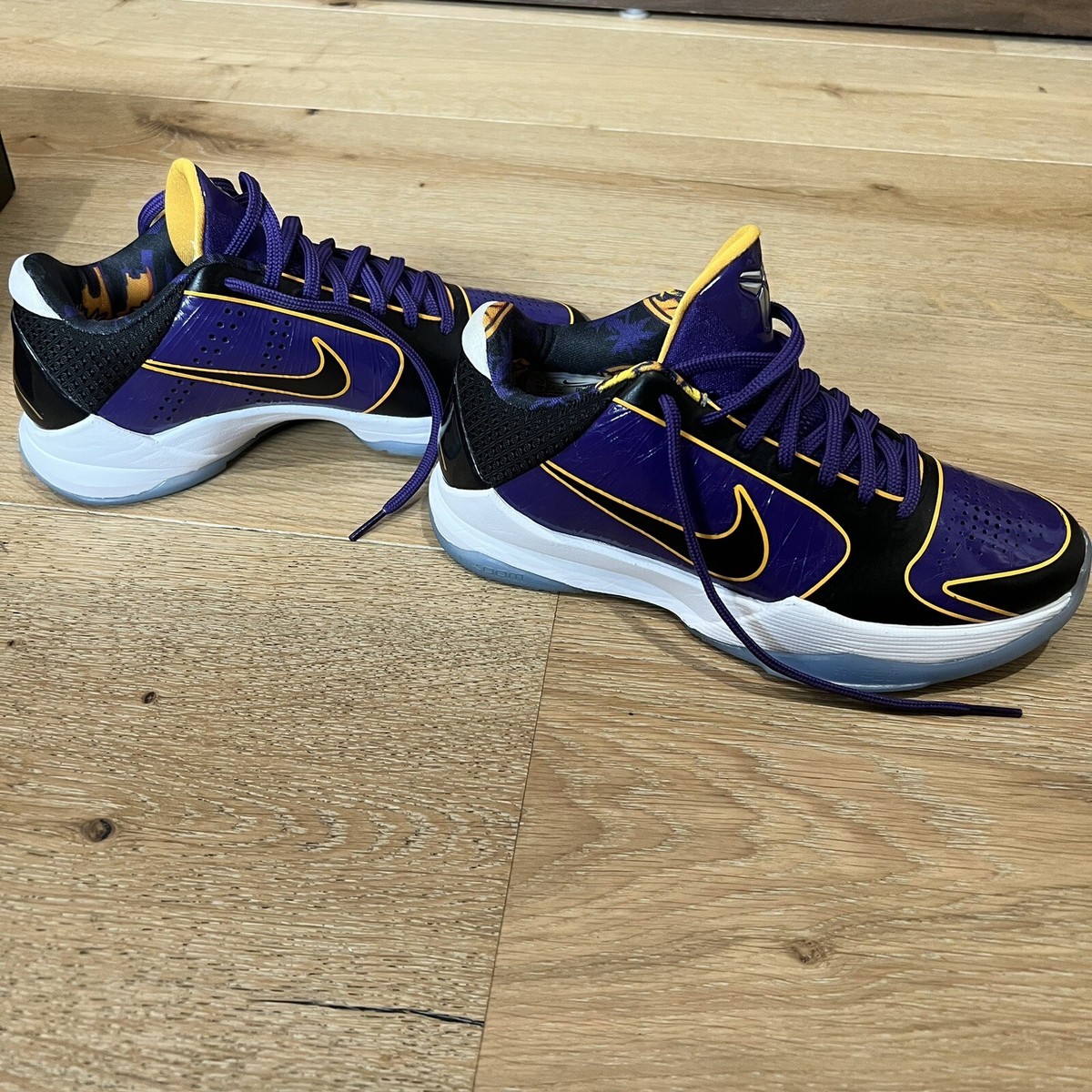 Nike Kobe 5 Protro Lakers “5x Champ”- Court Purple/ Black Men-5