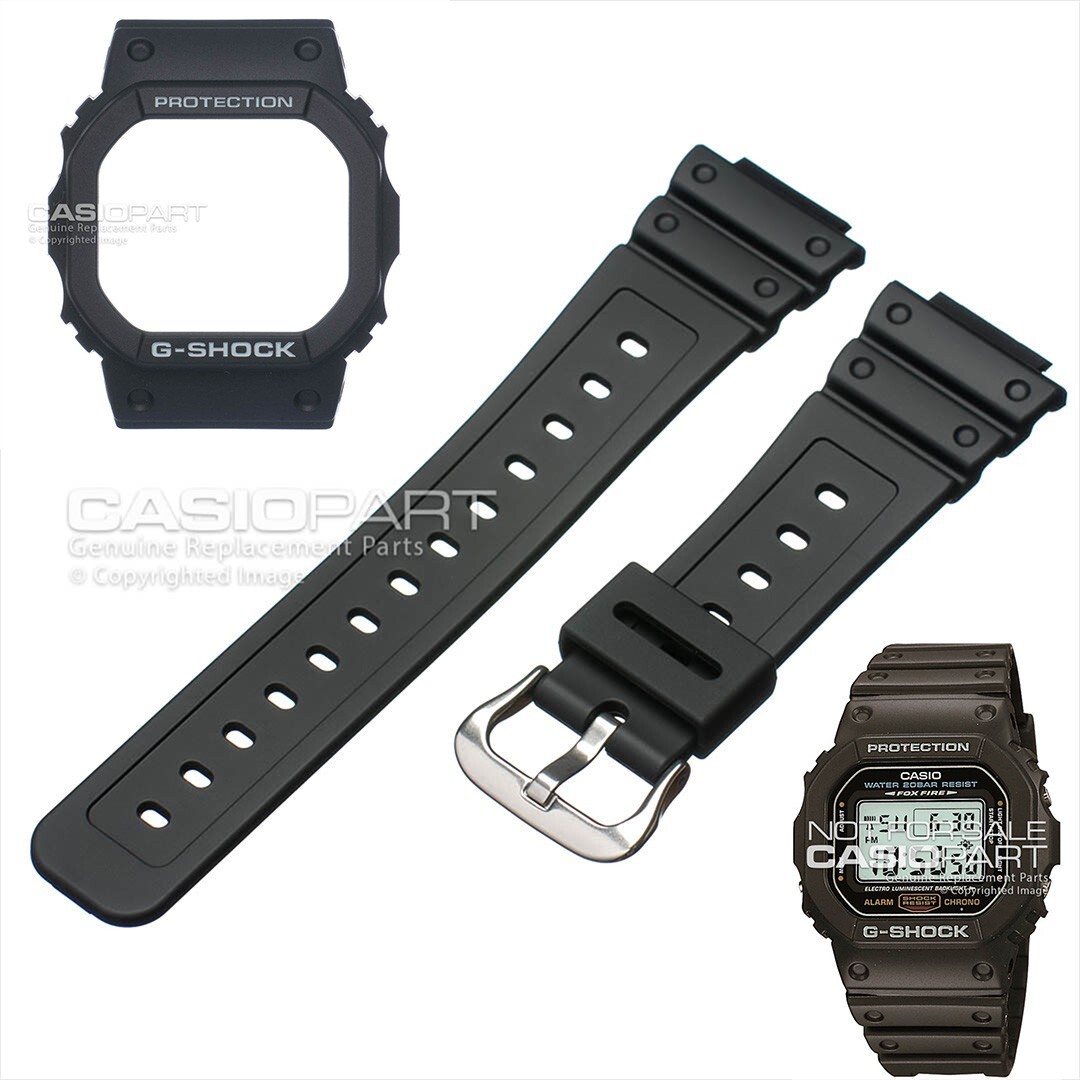 Genuine Casio Watch Band & Bezel G-Shock DW-5600E-1V DW-5600E