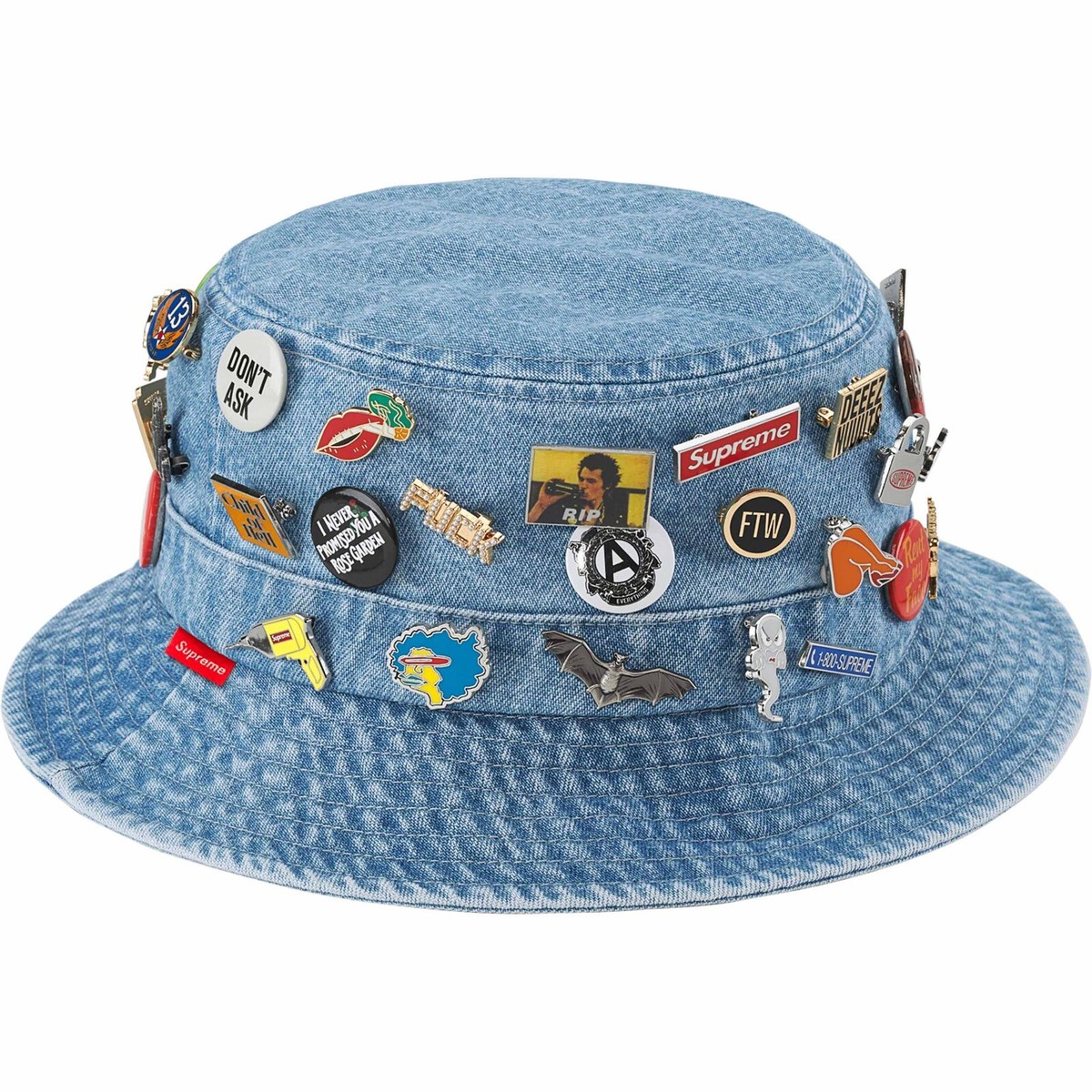 Supreme Pins Crusher FW23 Black Tan Denim 3color Size S/M M/L