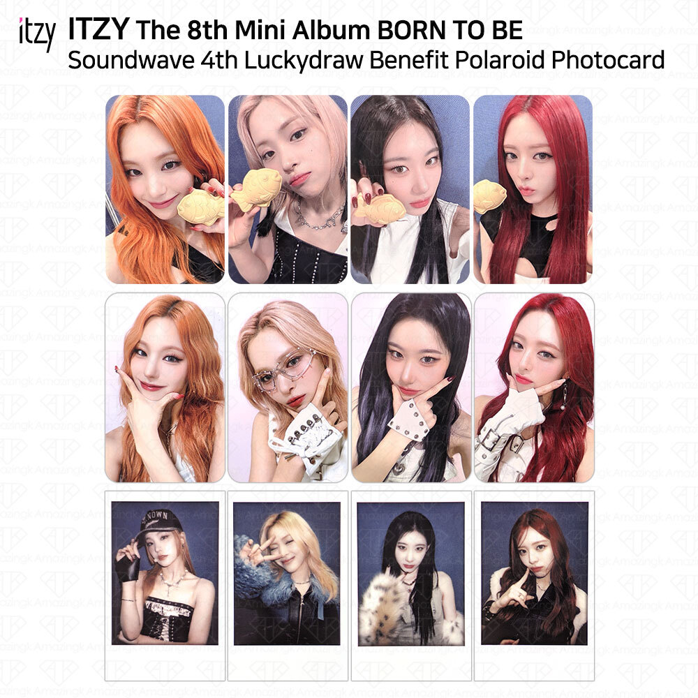 ITZY 8th Mini Album Born To Be Soundwave 4th Luckydraw Polaroid