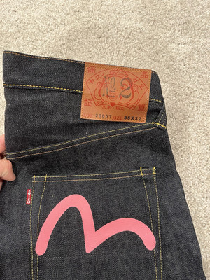 Evisu No.2 Hand-painted Jeans 35x32, fit 32x32 Made in Japan | eBay
