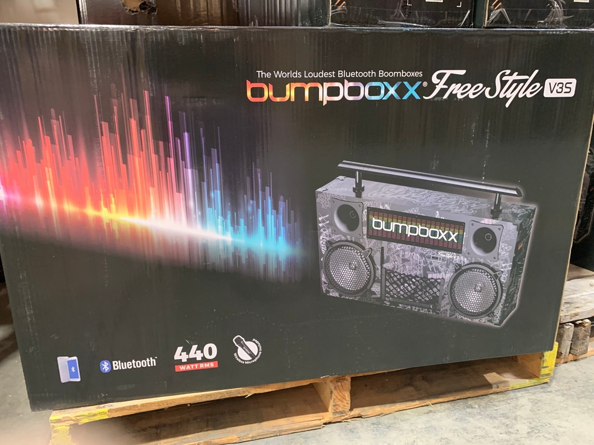 NEW Bumpboxx Freestyle V3S Bluetooth Boombox - Black Graffiti | eBay