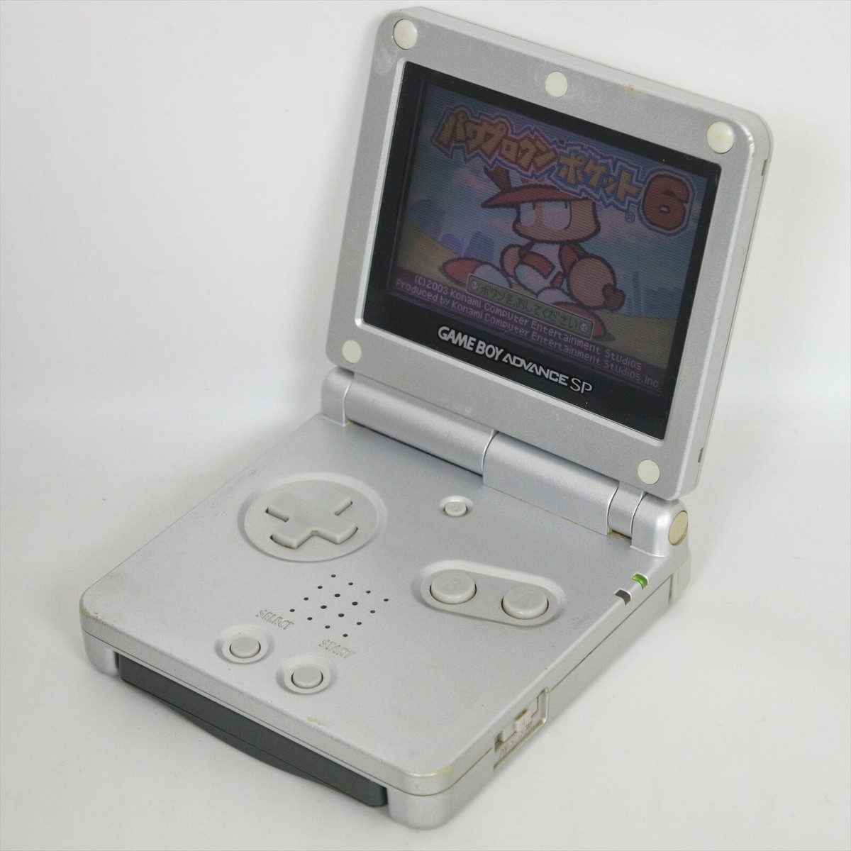 Gameboy Advance SP Platinum Silver Console AGS-001 Nintendo