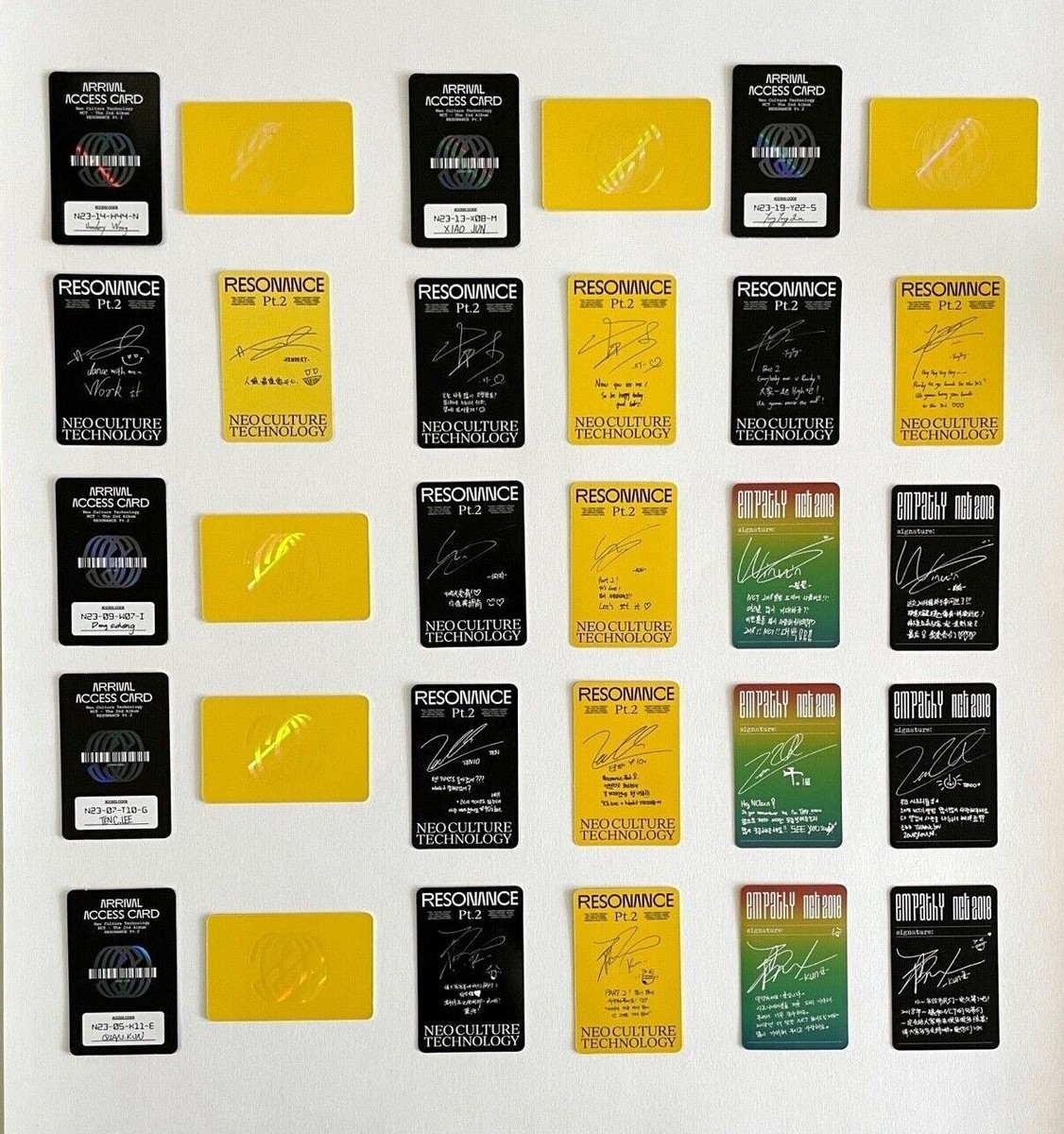 NCT Wayv Official Photocard from album Empathy Resonance Arrival