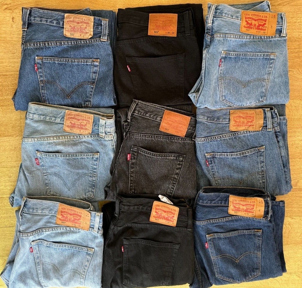 LEVI`S 501 JEANS GRADE A VINTAGE STRAIGHT LEG W30 W32 W33 W34 W36