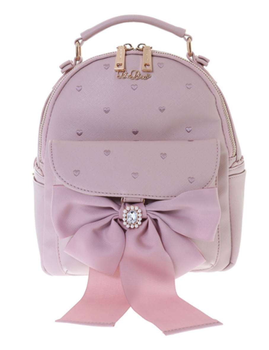 LIZLISA Long Ribbon Backpack Pink Bag Ladies Accessories Japan