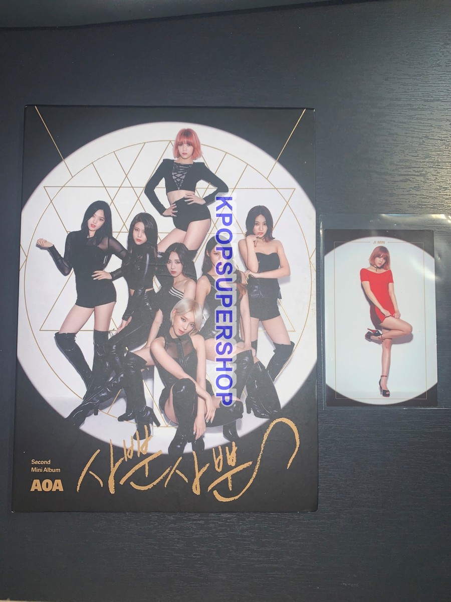 AOA 2nd Mini Album Like A Cat CD Great Jimin Photocard RARE OOP