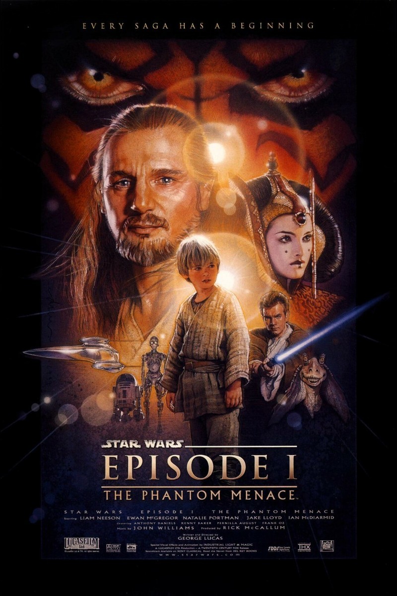 1999 Star Wars Episode I The Phantom Menace Movie Poster Print Obi