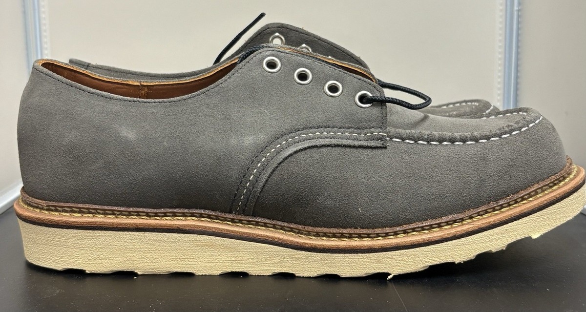 Red Wing 8102 Size 9 D Slate Gray Moc Toe Oxford 8100 8103 8105