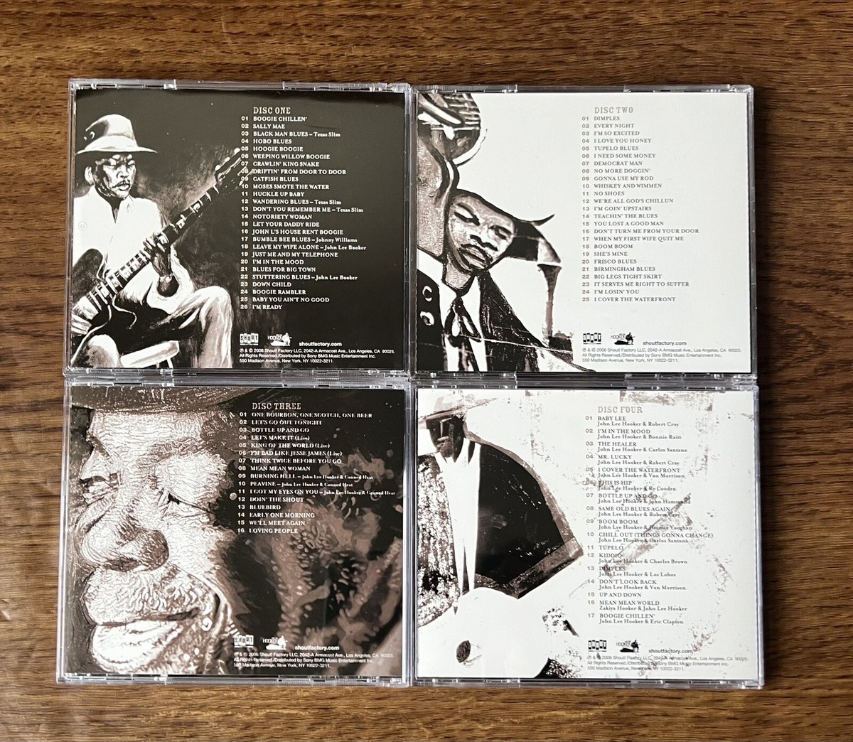 Hooker By John Lee Hooker 4 CD Box Set Shout Factory 2006
