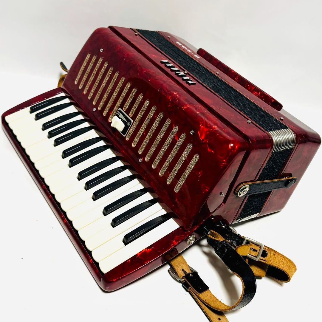 YAMAHA Accordion S-32B Keyboard Musical Instruments Red Good GP | eBay