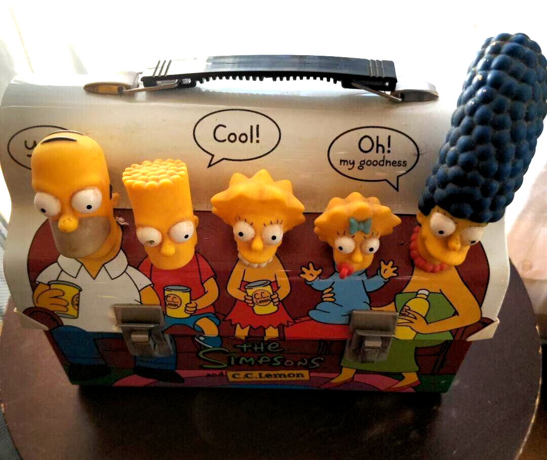 THE SIMPSONS C.C.Lemon Lunch Box Novelty Limited Very Rare Retro