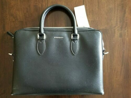 Burberry Shadow Horse Business Briefcase Leather Brown Lock Key | eBay