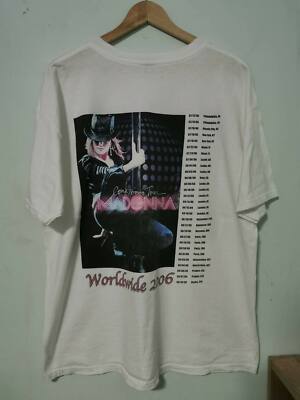 Madonna Confessions on a dance floor 2006 Tour T-Shirt Sz XL | eBay