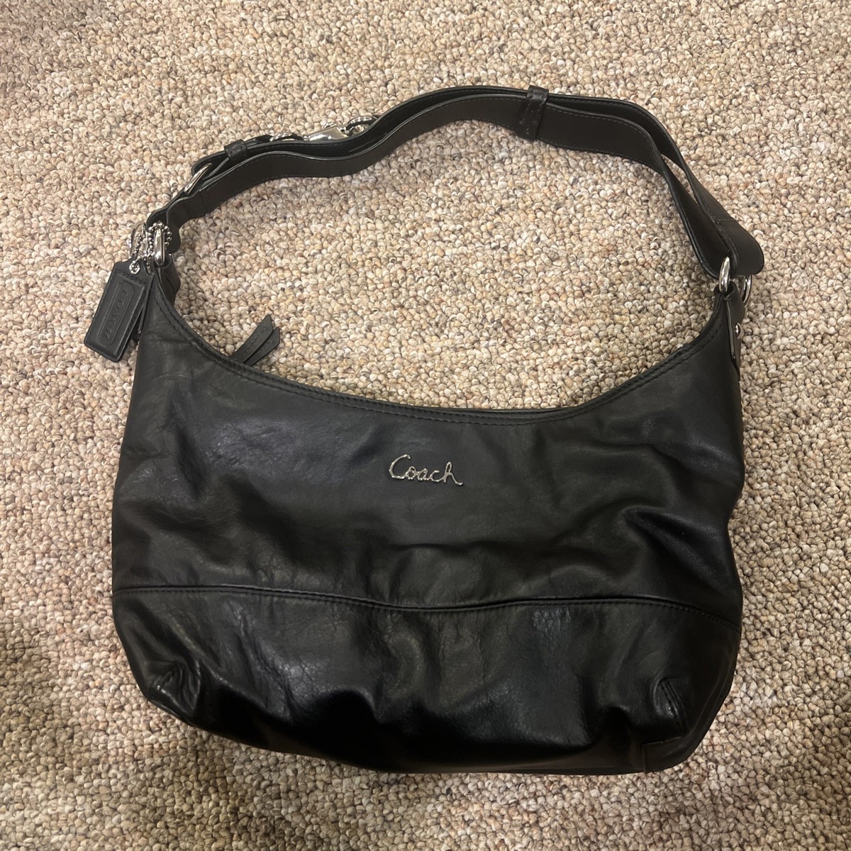 Coach Vintage Ashley Leather East West Duffle Handbag Purse F17489