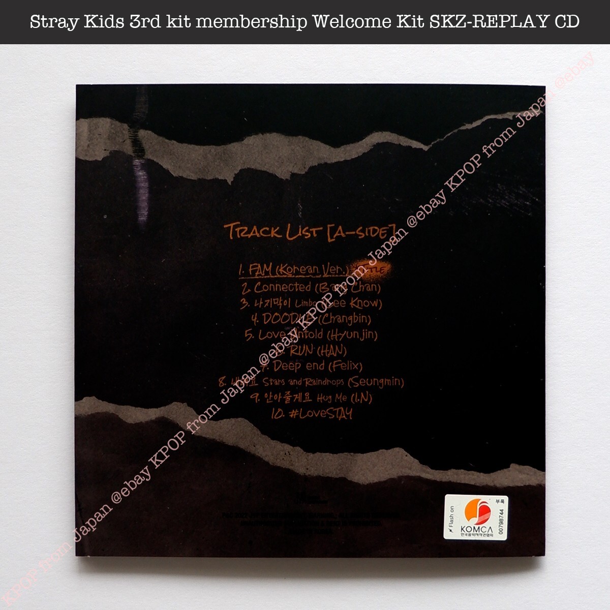 Official Stray Kids 3rd kit membership Welcome Kit SKZ-REPLAY CD A