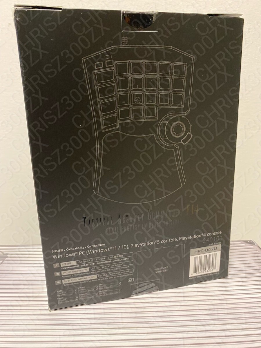 FINAL FANTASY XIV HORI Tactical Assault Commander Black Ed. Keypad