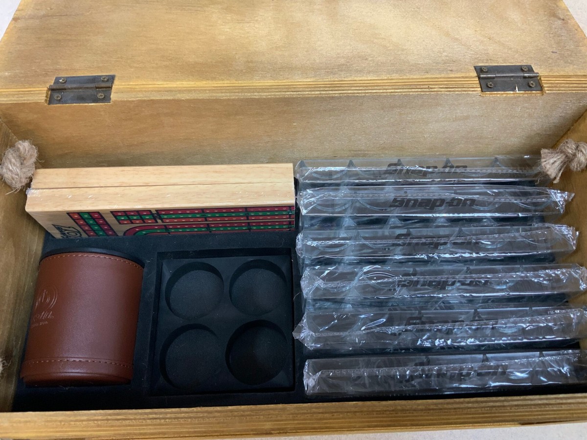 Snap-On Tools 100th Anniversary Poker Set Wooden Crate | eBay