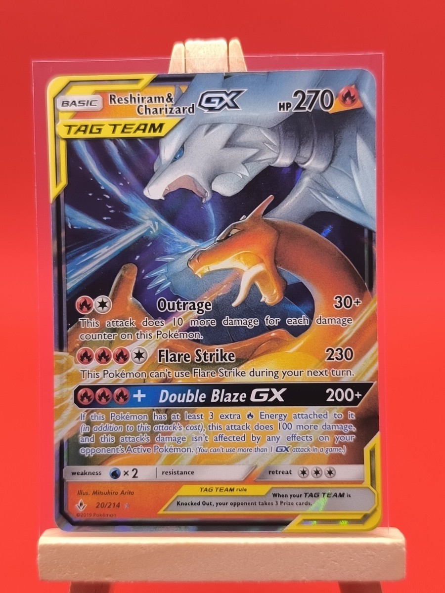 Reshiram & Charizard Tag GX 20/214 Unbroken Bonds Ultra Rare