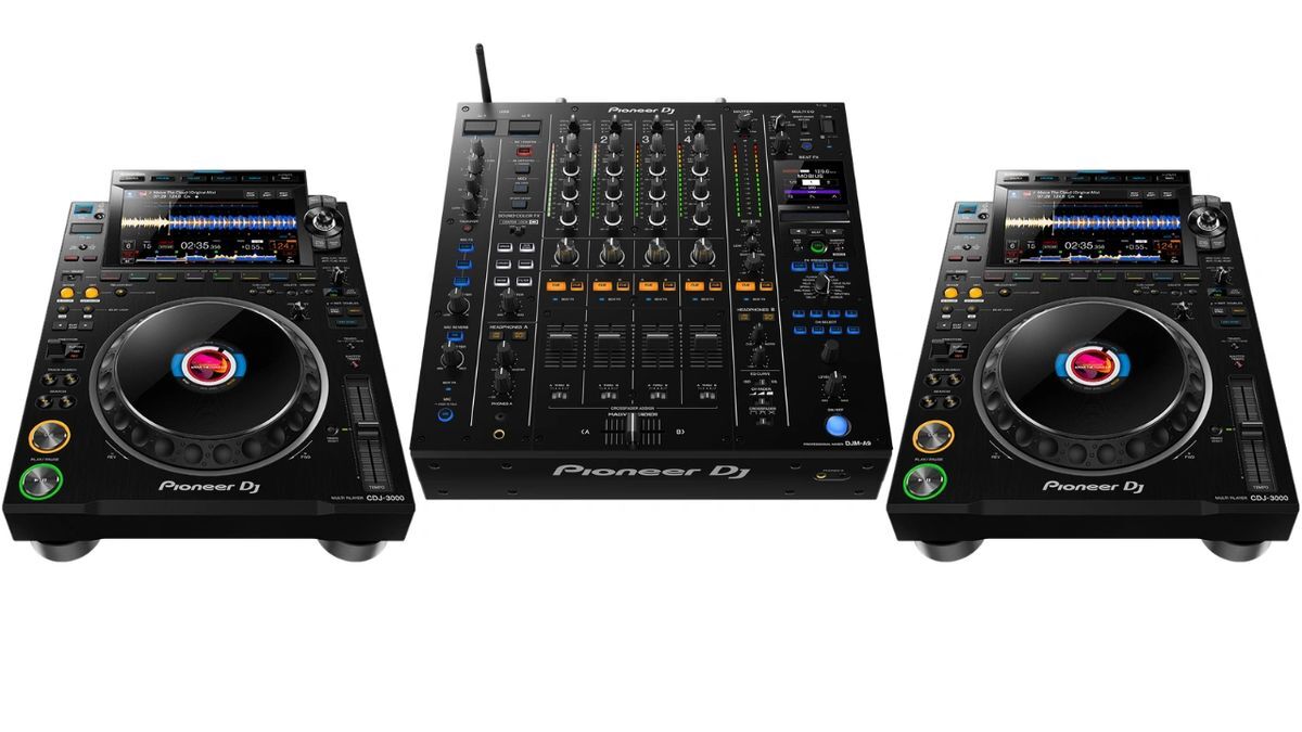 2) Two Pioneer DJ CDJ-3000 DJ Multiplayer + (1) One DJM-A9 4-Ch DJ