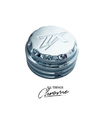 ZX-14 CHROME ZX ENGRAVED DIAMOND CUT YOKE CAP 2012-2024 KAWASAKI