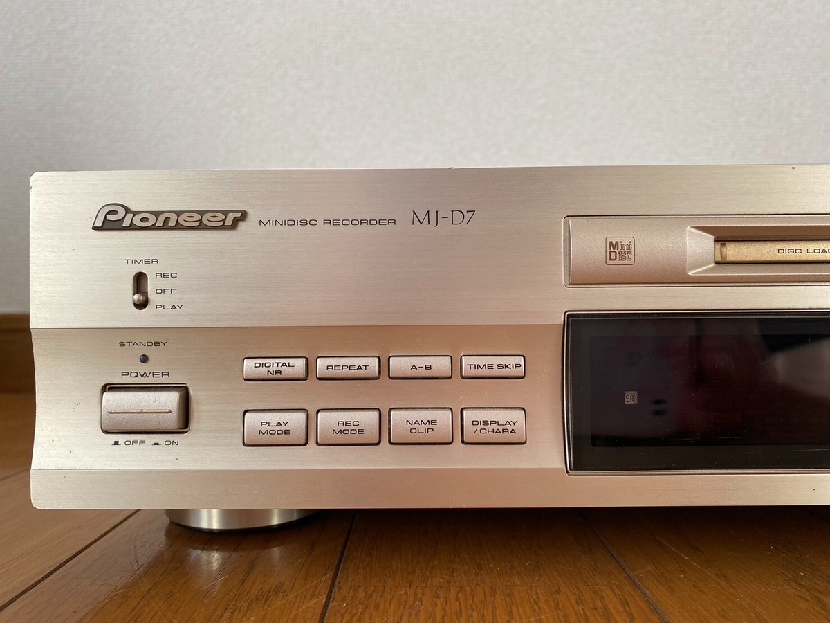 PIONEER MJ-D7 MD Minidisc Player Recorder Deck Confirmed Operation