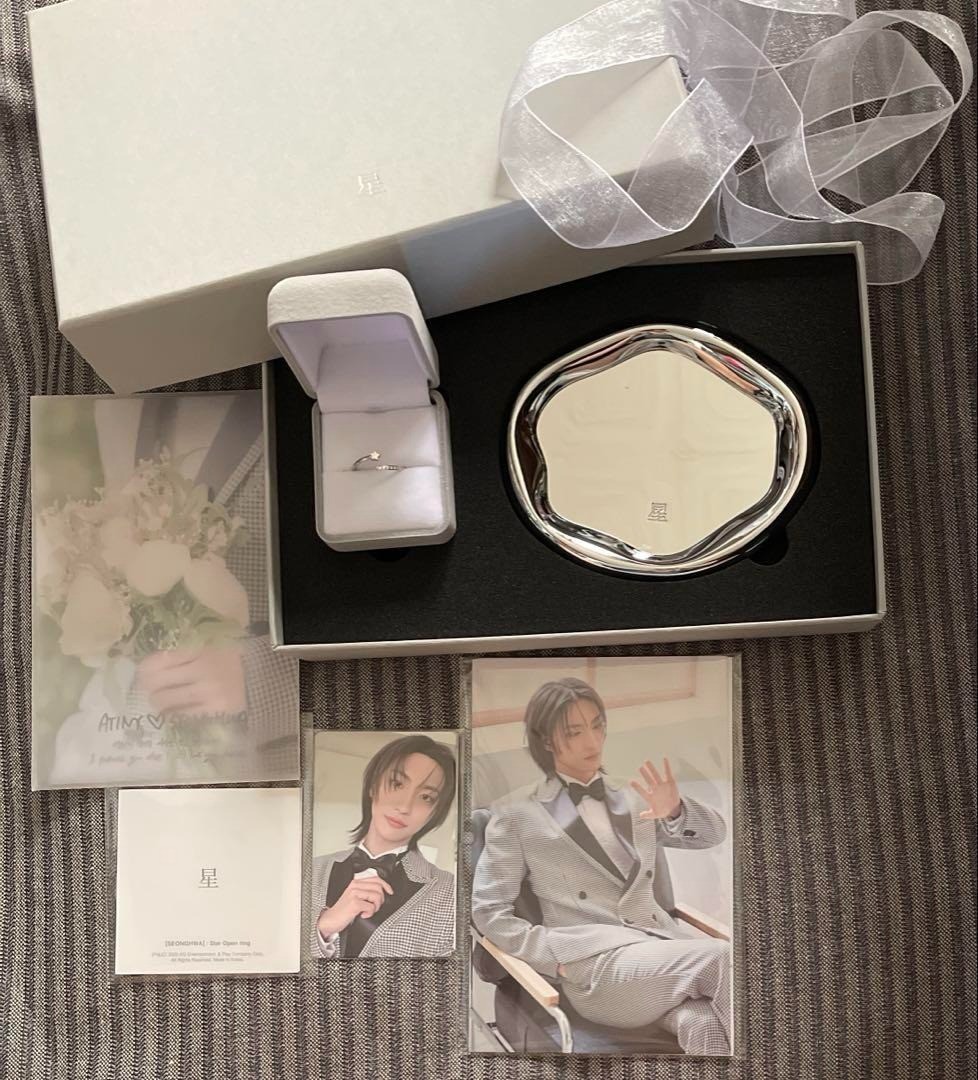 ATEEZ Seonghwa 2025 Birthday MD Star Open Ring + Photocard + all