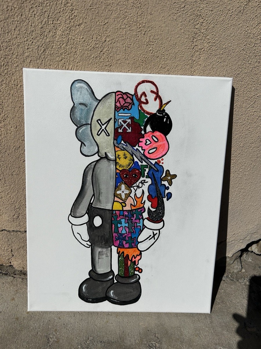 Kaws Custom Painting Figure Limited Edition Art Collectible | eBay