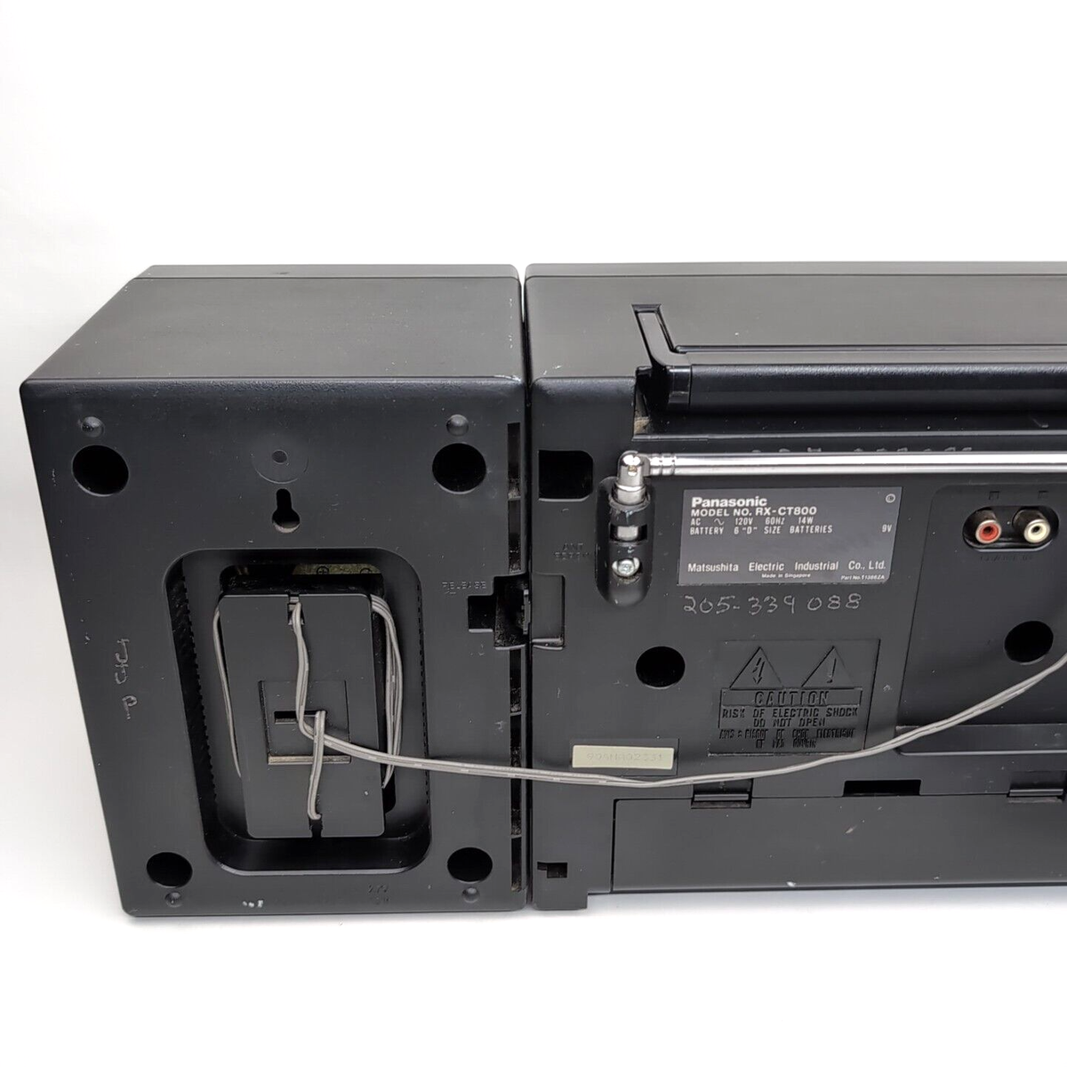 Vintage Panasonic RX-CT800 Stereo Dual Cassette AM/FM Boombox
