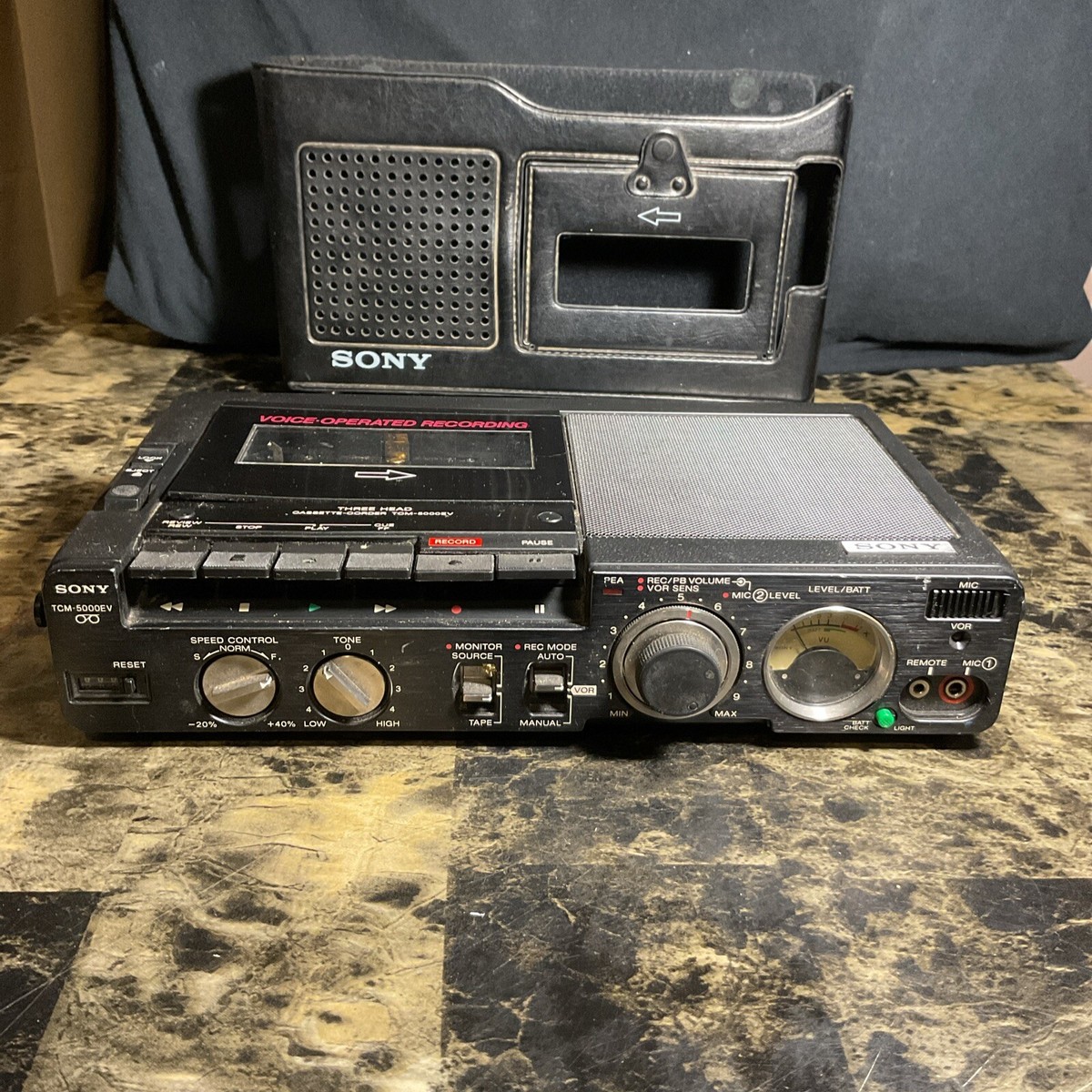 Sony TCM-5000EV 3 head Pressman Profession Portable Mono Voice