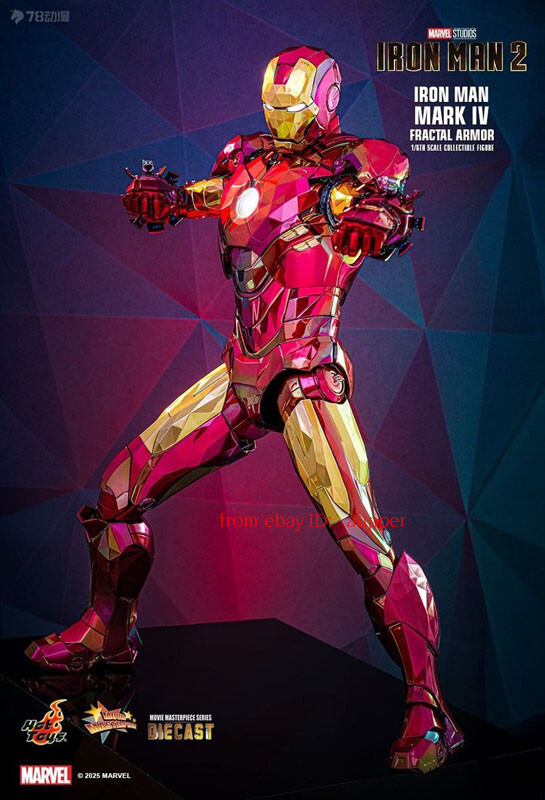 Hottoys 1/6 Mms792 Mms792d70 Iron Man 2 Mk4 Fractal Armor Action