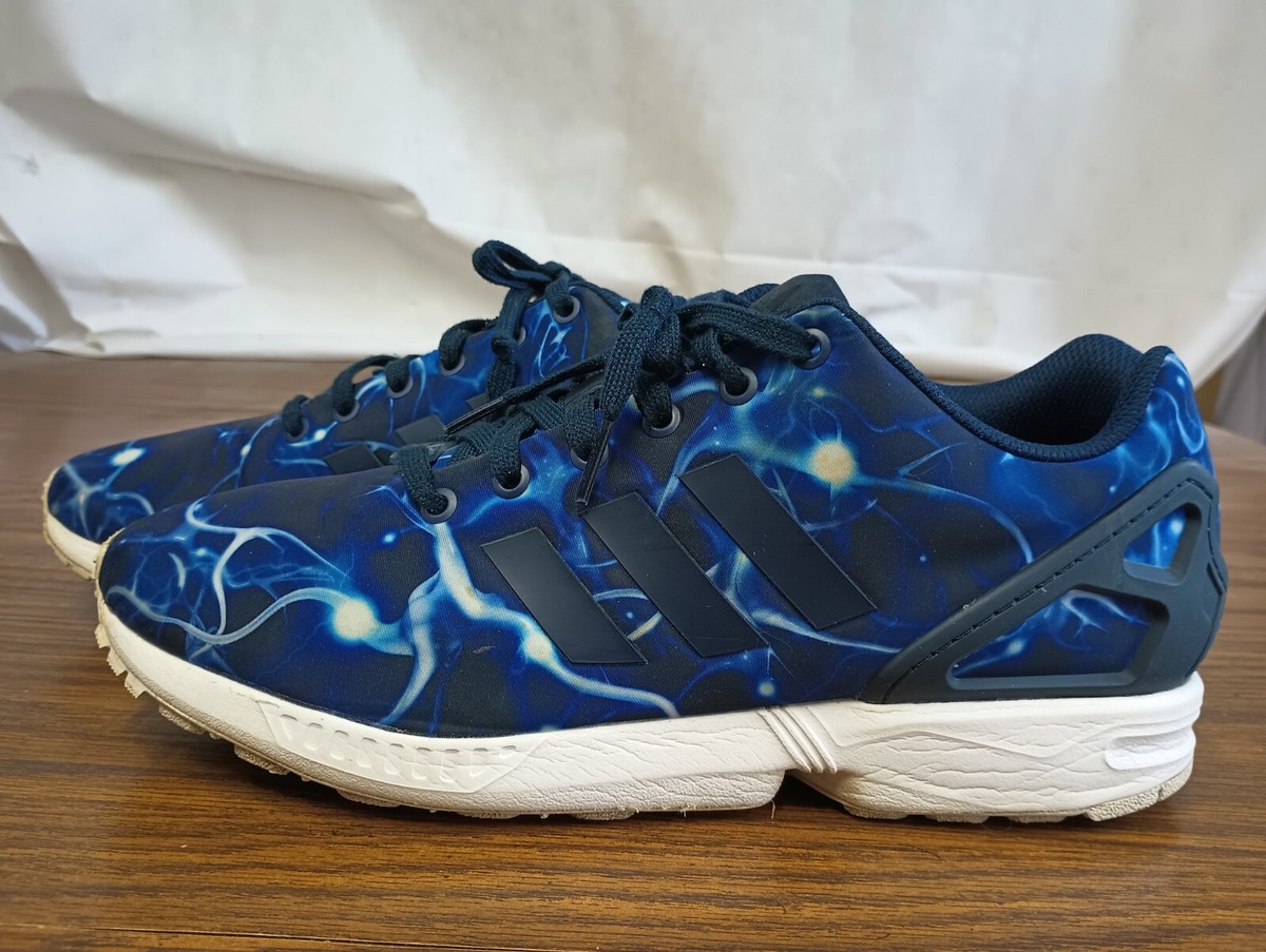 Adidas Originals ZX Flux Torsion Galaxy Print Shoes Blue Men's Sz