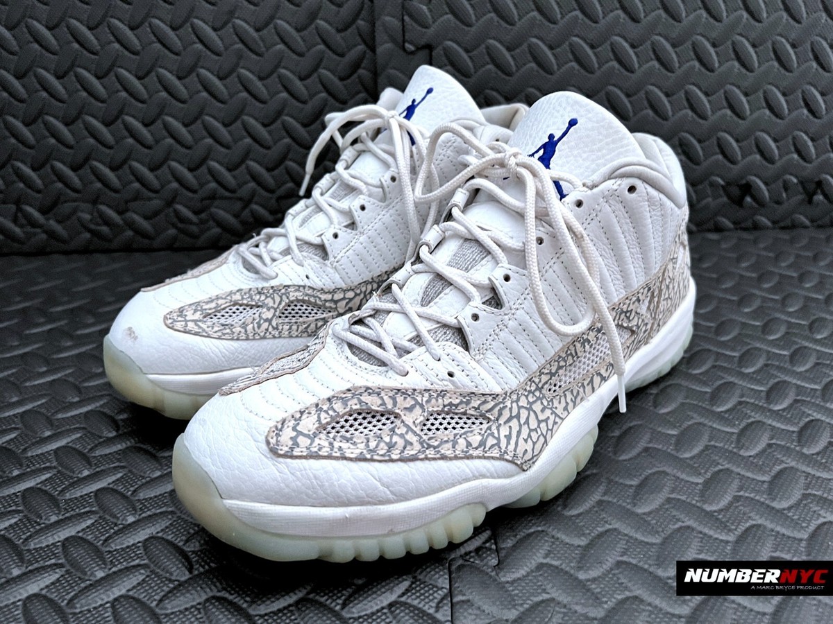 NIKE AIR JORDAN 11 XI LOW 2003 RETRO 306008-142 ZEN GREY COBALT