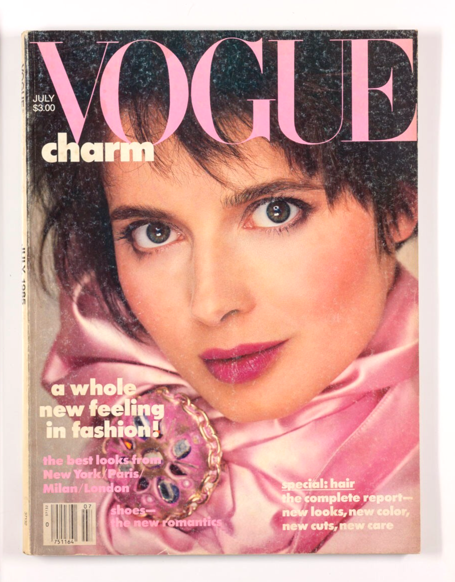 Isabella Rossellini RICHARD AVEDON Vogue July 1985 COLLECTIONS