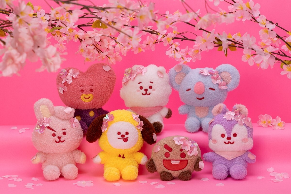 BT21 Sakura SET 7 Complete Plush Sitting Toy Doll 2025 LINE
