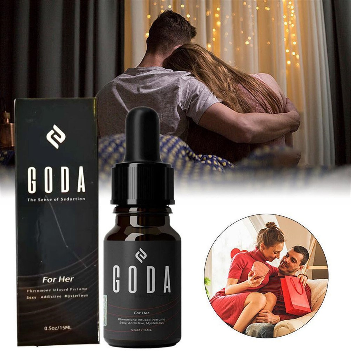 GODA For Her Pheromone Perfume For Women,Long-Lasting with Rose