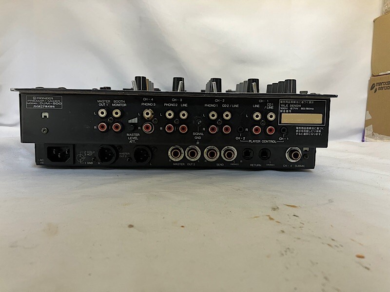 Pioneer DJM-500 DJ Mixer Model 4-Channel Performance Mixer Used