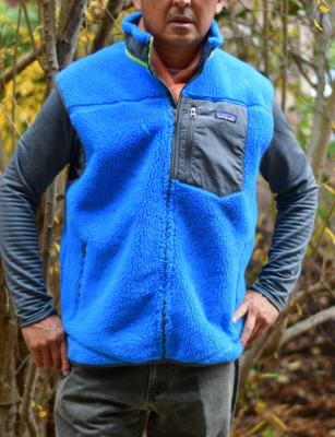 Patagonia Vintage Retro X Deep Pile Fleece Vest Size: xLarge Blue