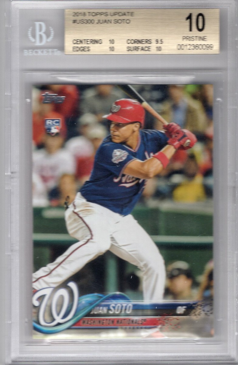 JUAN SOTO 2018 TOPPS UPDATE ROOKIE RC #US300 BGS 10 PRISTINE *NEW