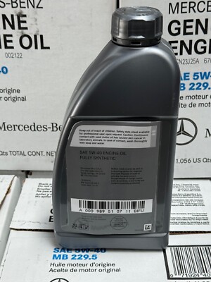6L 5W-40 Synthetic Mercedes-Benz Engine Oil 1.056 Quart 229.5