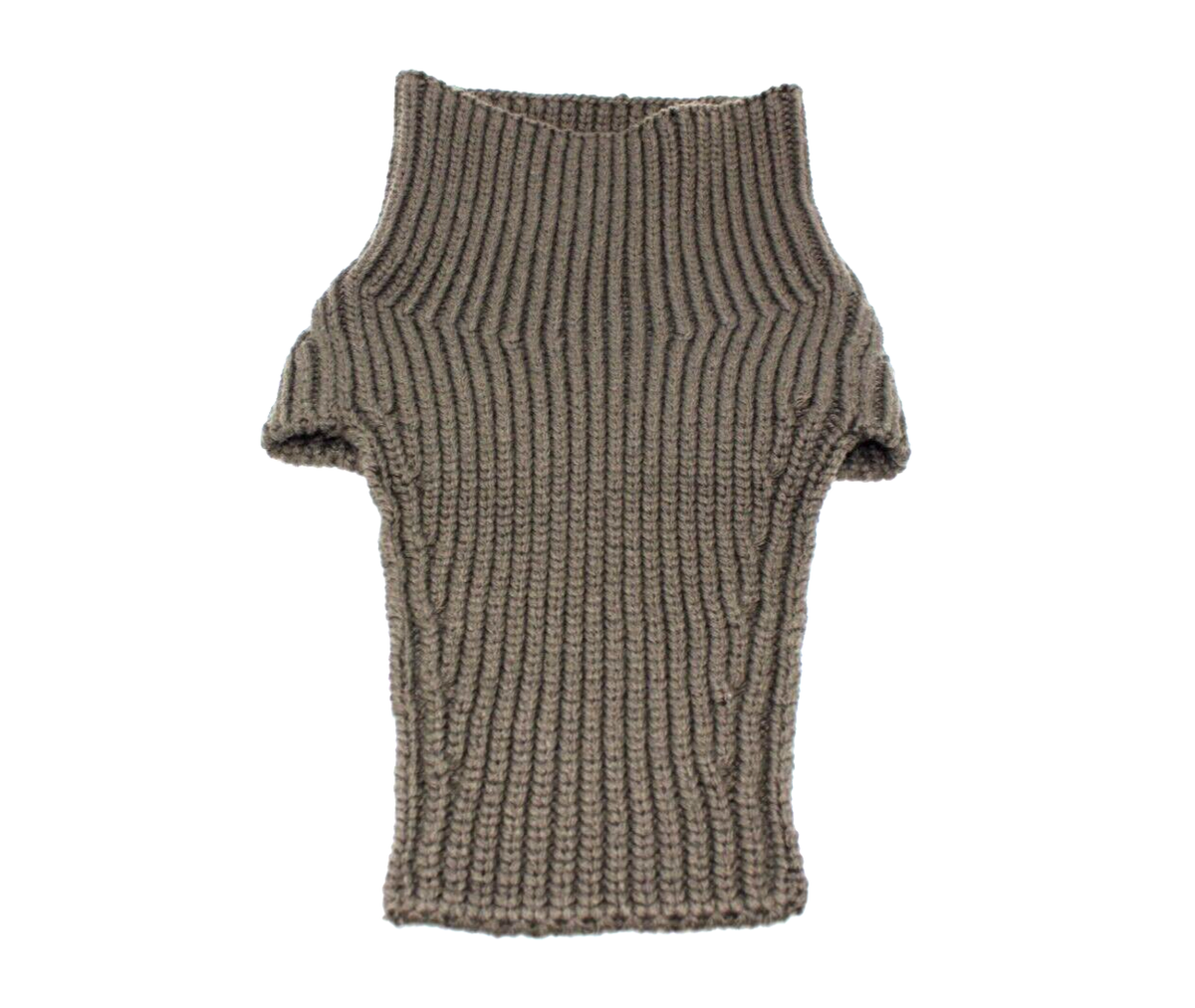 100% Authentic NWoT PRADA Turtleneck Neck Gaiter Green Virgin Wool