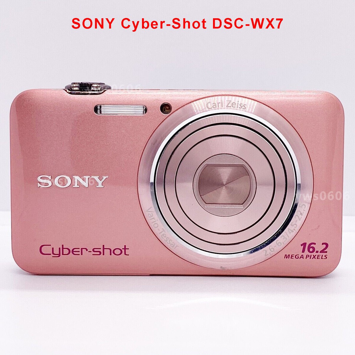 SONY Cyber-Shot DSC-WX7 Pink Digital Compact Camera 5x zoom w