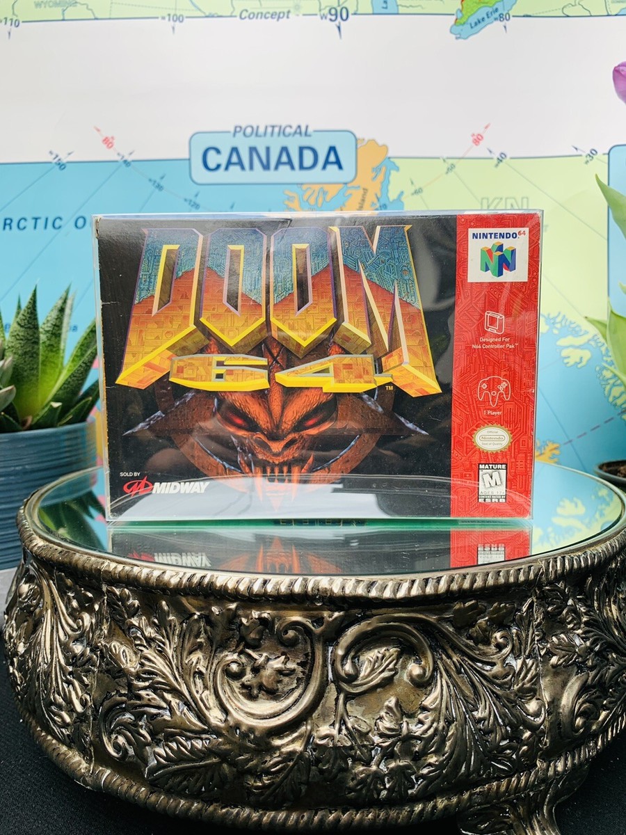 DOOM N64 in Original Box w/contents (in protective plexi) | eBay